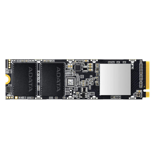 ADATA XPG SX8100 - 512GB PCIe Gen3x4 M.2-2280 internal gaming SSD, sleek black design, high-speed performance.