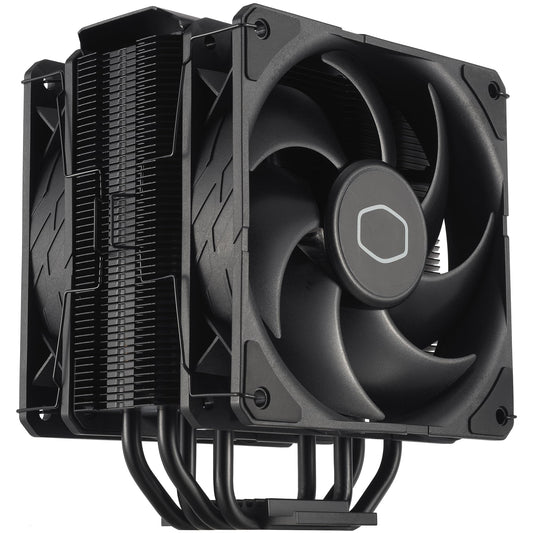 Cooler Master Hyper 212 Black X Duo CPU gaisa dzesētājs – 2xSickleFlow 120 Edge ventilatori, alumīnija apdare, 4 siltuma caurules