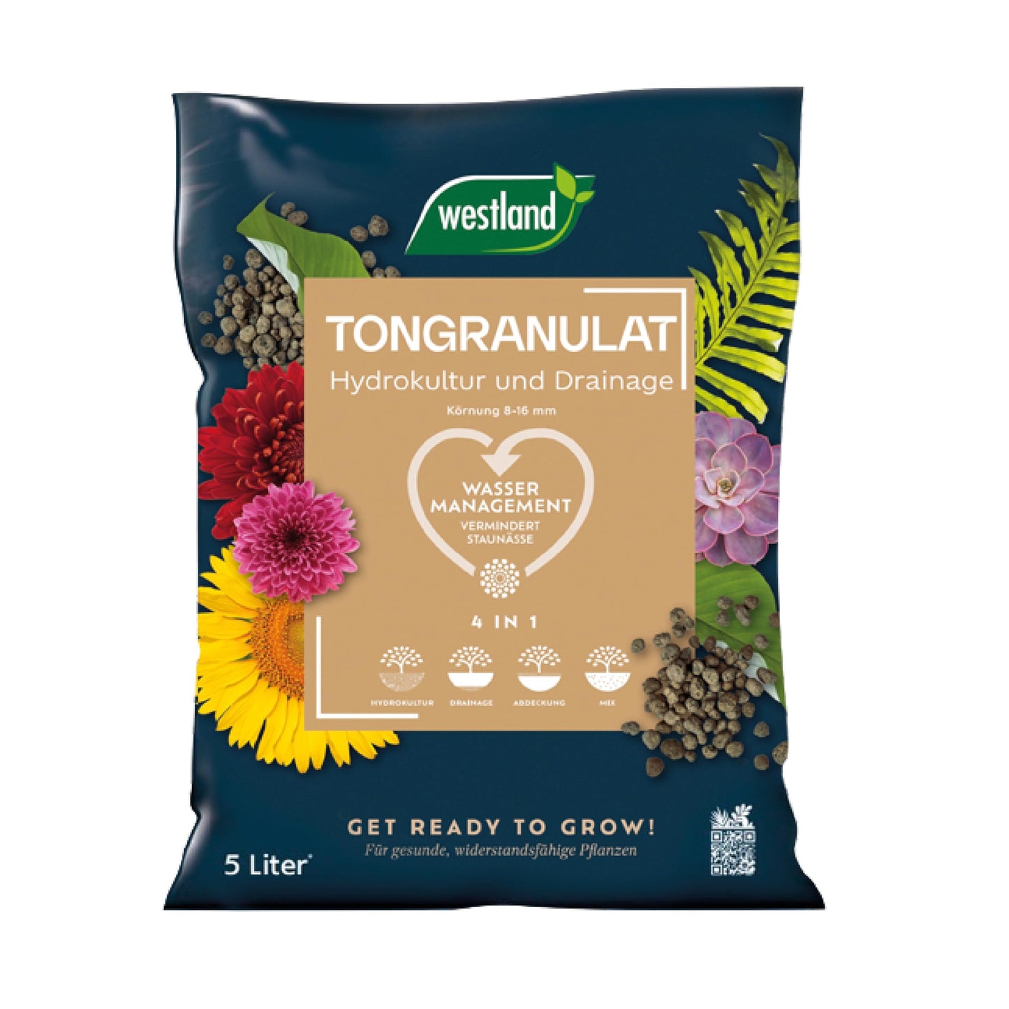 Seramis augu granulāts istabas augiem, 7,5 l, māla granulāts, augsnes aizstājējs ūdens un barības vielu uzkrāšanai