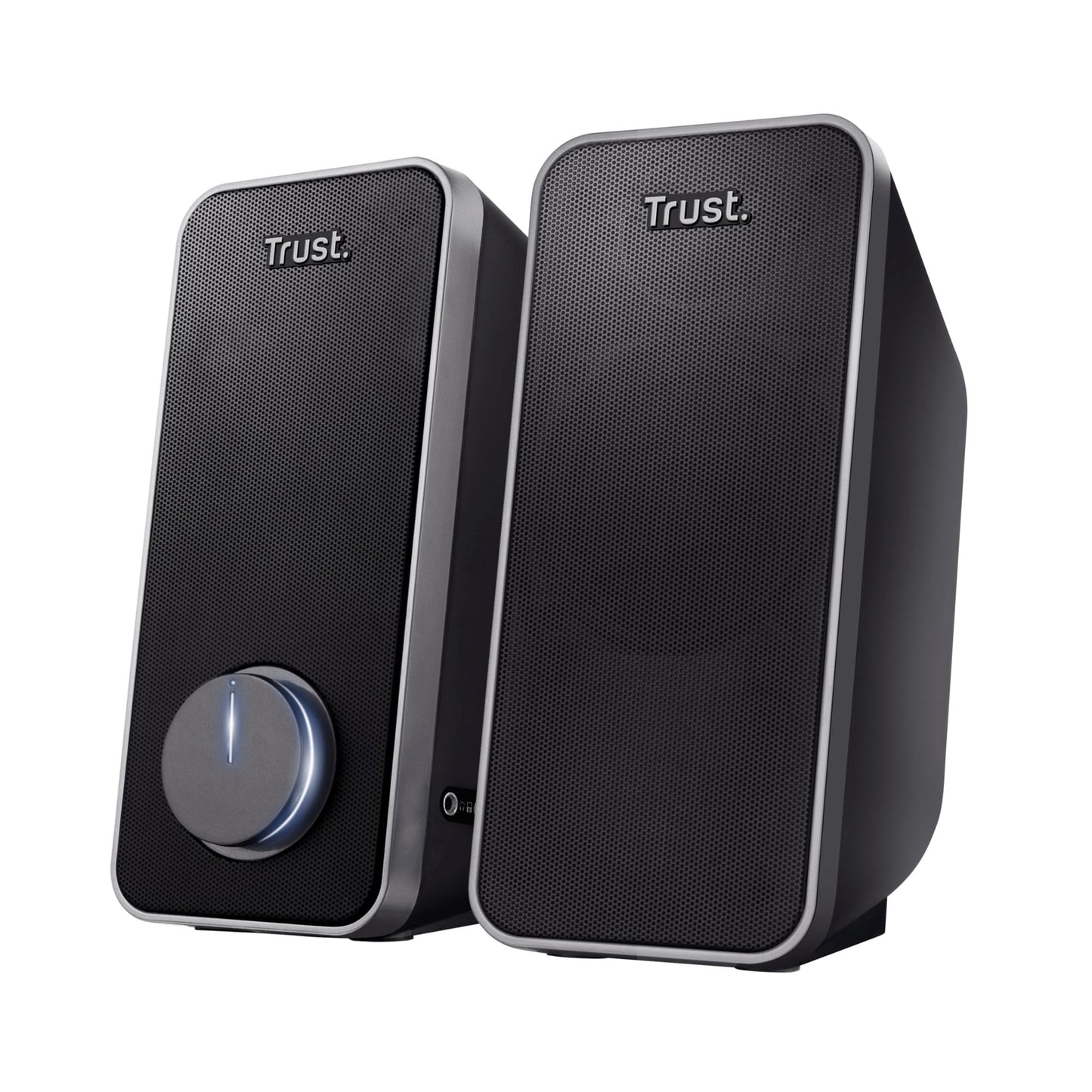 Datora skaļruņu komplekts Trust Arys 2.0, 28W, 3,5 mm AUX savienojums, melns