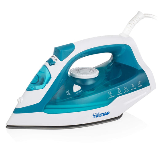 Tristar tvaika gludeklis ST-8320 - 2600W jauda, keramikas gludināšanas virsma, 370ml ūdens tvertnes tilpums