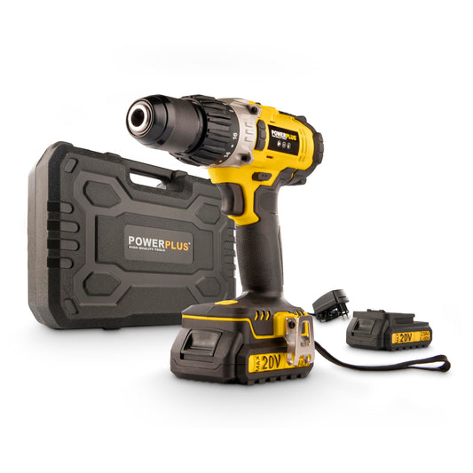 POWER plus Powerplus akumulatora triecienurbjmašīna POWX00445 - 20V, 50Nm, 3-in-1, 2 akumulatori, lādētājs iekļauts.