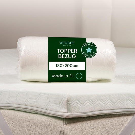 Toppera pārvalks Wendre 180x200 cm – piemērots 5–7 cm augstumam