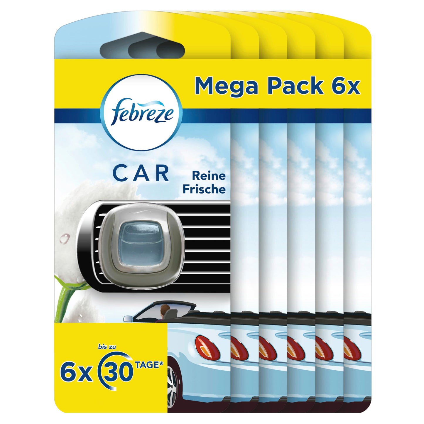 Auto smaržu difuzors Febreze Reine Frische, 6x2 gab.