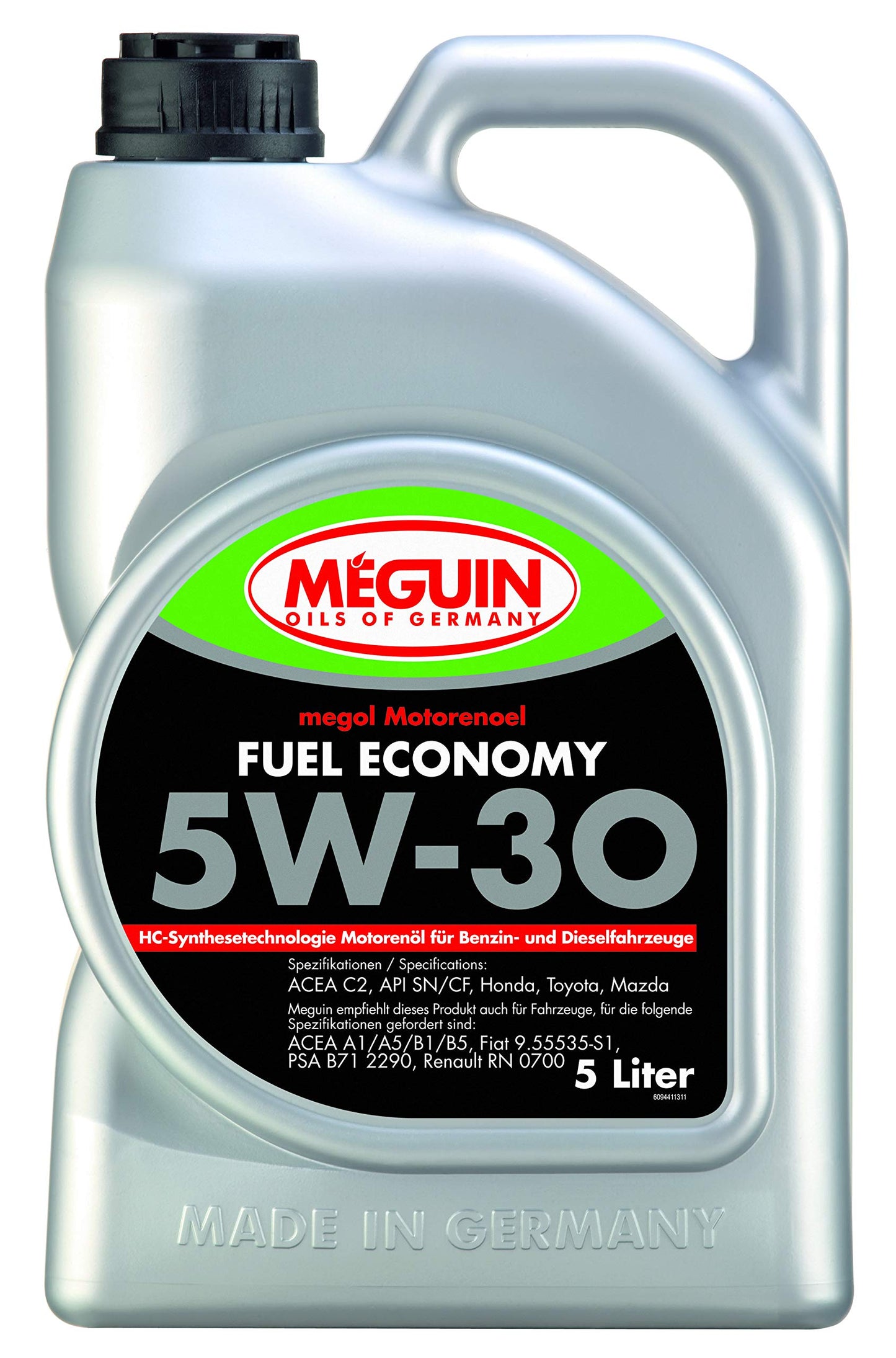 Meguin Megol Fuel Economy SAE 5W-30 | 5 L | Sintētiskās tehnoloģijas motoru eļļa | Art.-Nr.: 9441