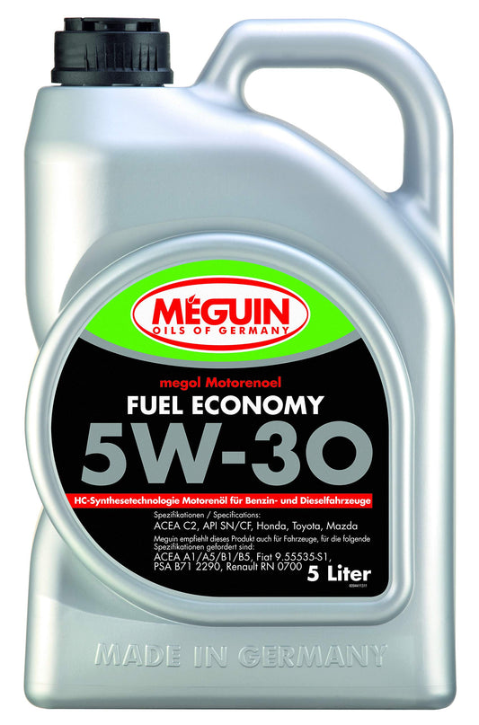 Meguin Megol Fuel Economy SAE 5W-30 | 5 L | Sintētiskās tehnoloģijas motoru eļļa | Art.-Nr.: 9441
