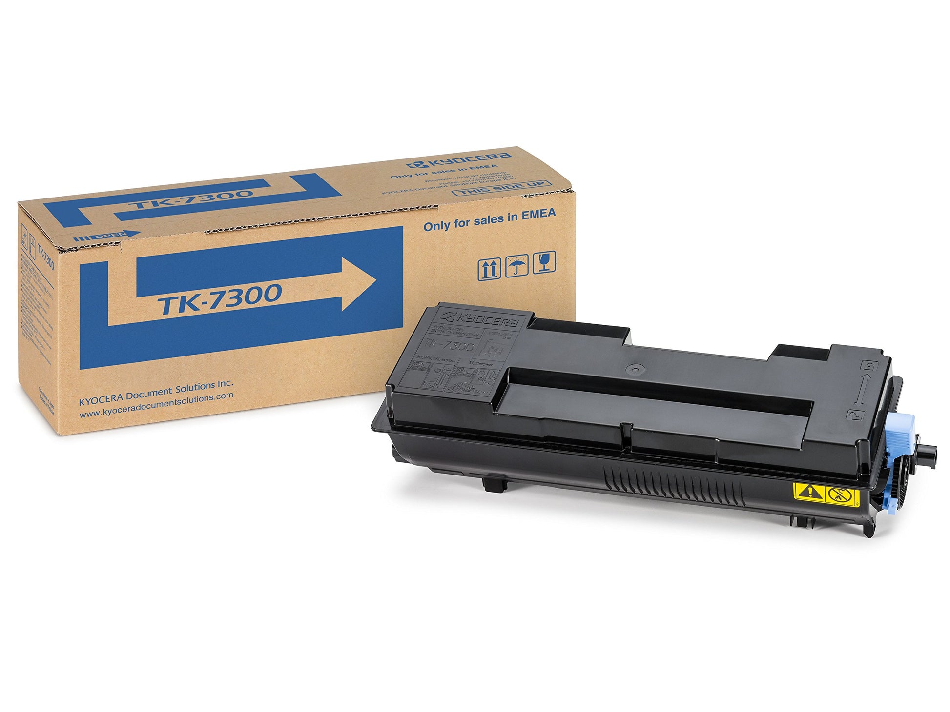 Kyocera TK-7300 Toner Cartridge - Black, 15,000 pages yield, high-quality printing for reliable performance.