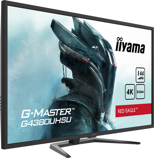 iiyama G-MASTER Red Eagle G4380UHSU-B1 - 42.5" 4K UHD gaming monitor, 144Hz, 0.4ms response, HDMI, DP, USB3.0, FreeSync-Premium