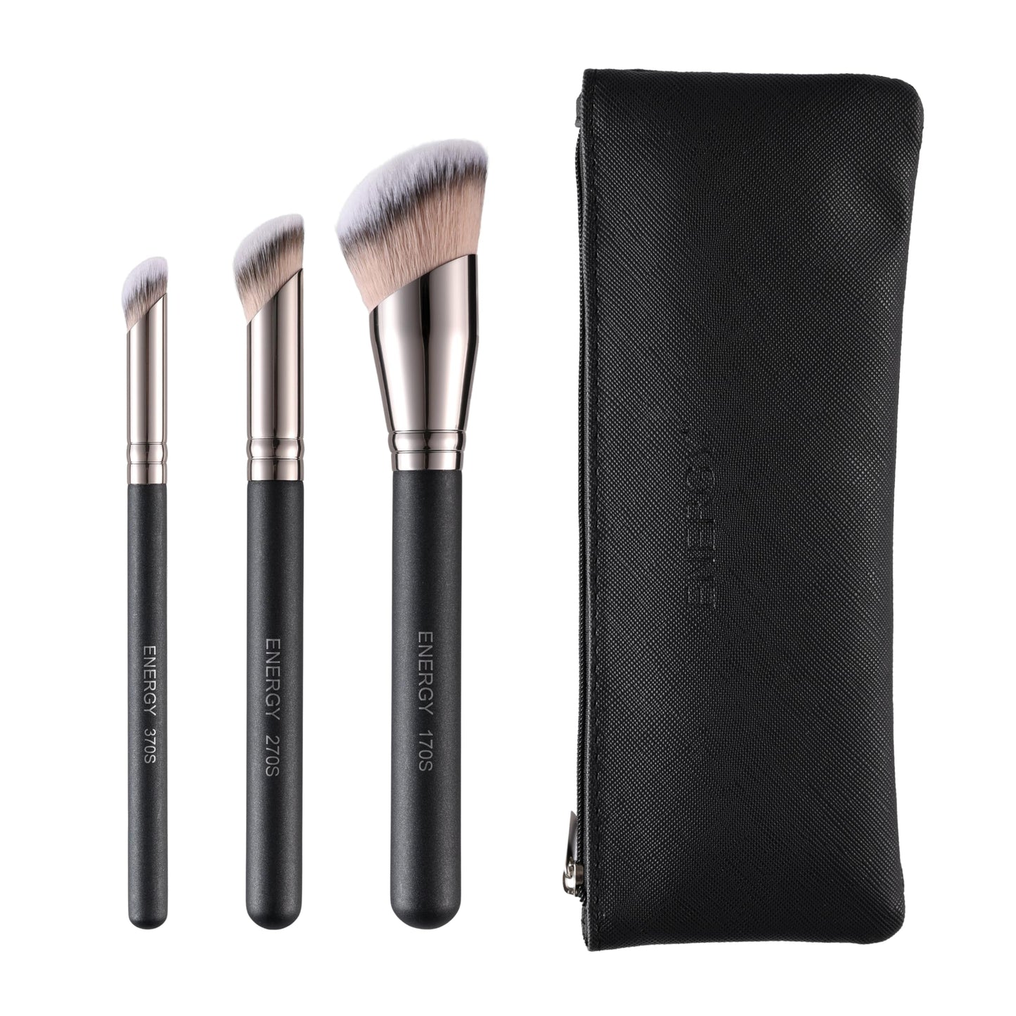 ENERGY 3-in-1 make-up otu komplekts ar pārnēsājamu ceļojumu somiņu, tostarp tonālā krēma otu un korektora otu