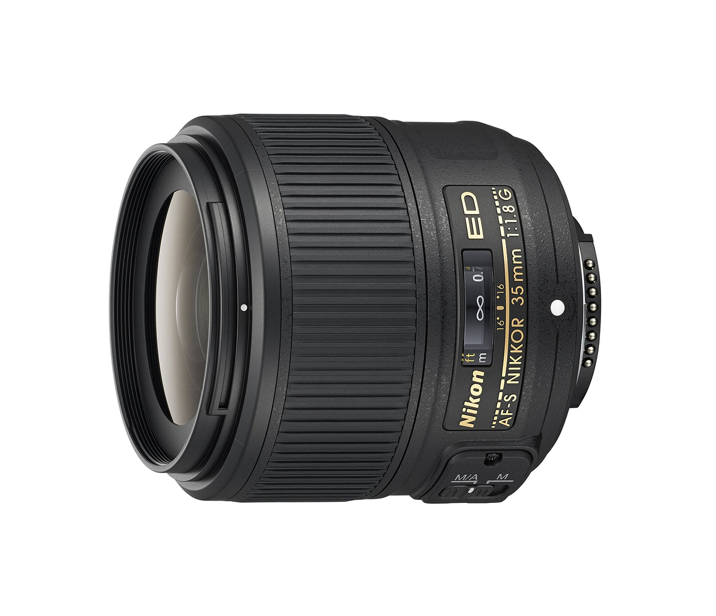 Nikon AF-S Nikkor 35 mm f/1,8 G un objektīvs, melns [Nital karte: 4 gadi garantija]