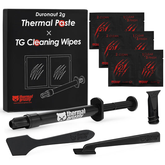 Termopasta Thermal Grizzly Duronaut 2g CPU GPU PS5 + 3 tīrīšanas komplekti