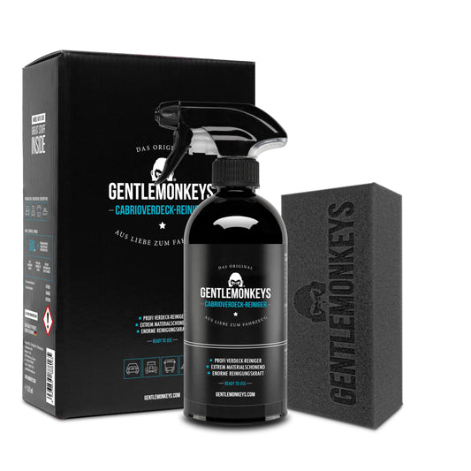 GENTLEMONKEYS kabrioleta jumta tīrīšanas komplekts (500ml) ar sūkli automašīnai