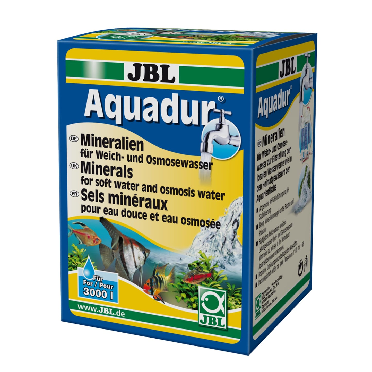 JBL Aquadur minerālsāls ūdens kondicionieris saldūdens akvārijiem, 250 g, 24902