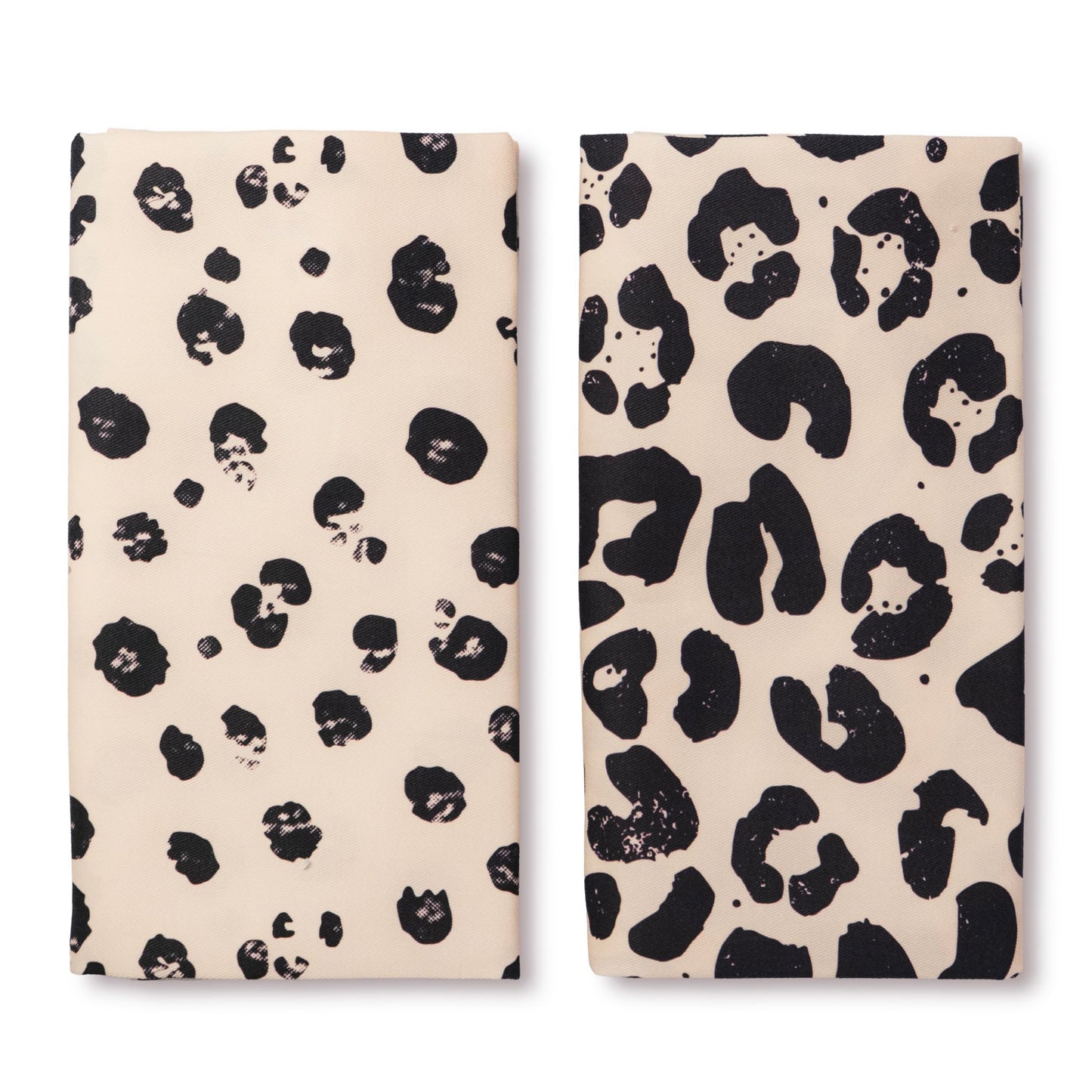 Virtuves dvieļi KUKINU, 2 gab., premium kokvilna 240 g/m², boho dizains, 45 x 65 cm, Leo un Dots raksts