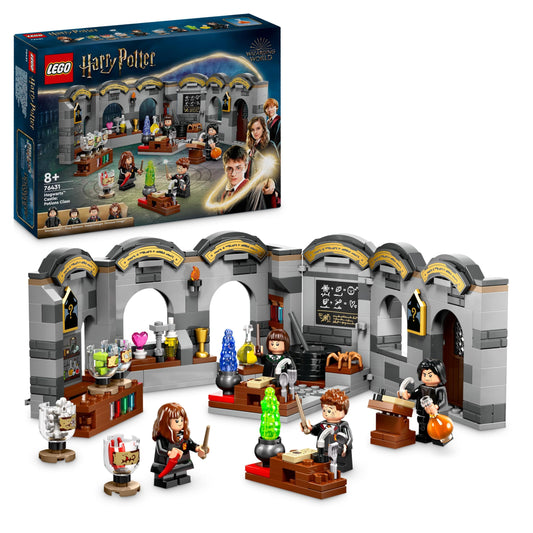 LEGO Harija Potera Cūkkārpas pils 76431 - Burvju dziras mācība, būvējama klase ar Hermioni un Severusu, ideāla dāvana.