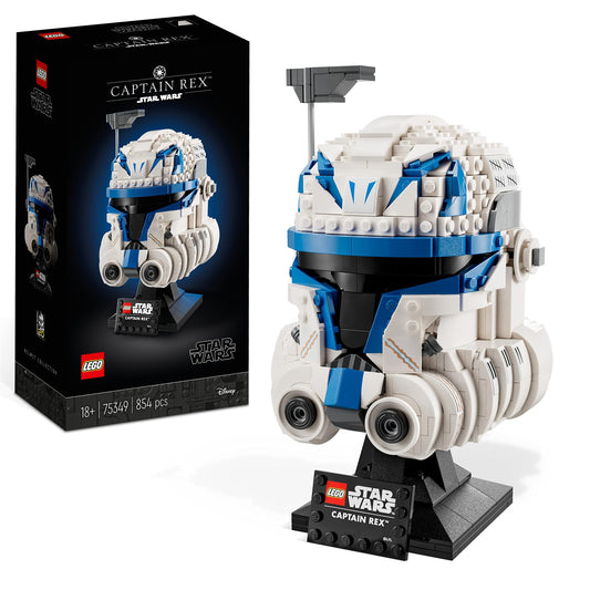 LEGO 75349 Zvaigžņu kari kapteiņa Reksas ķiveres komplekts - Klonu kari modelis, kolekcionāriem, 2023. gada sērija.