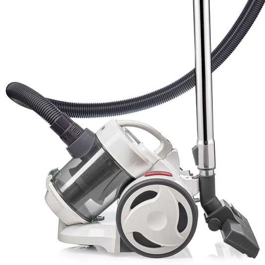 Silva Homeline BS-C 9002 Cyclone vacuum cleaner - white/grey, 800W, 2L capacity, 75dB noise level.