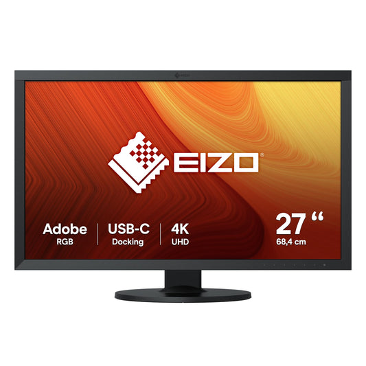 EIZO ColorEdge CS2740 - 27" 4K UHD monitor, DVI-D, HDMI, USB 3.1, DisplayPort, 10 ms response time, wide color gamut, black
