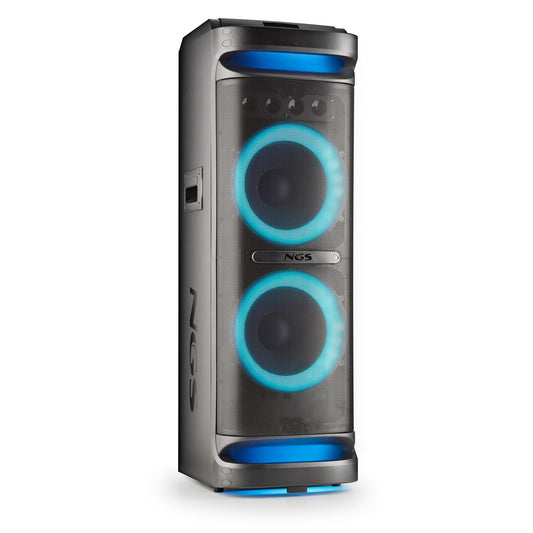 NGS Wild Space 3 Portatīvais DJ Skaļrunis Bezvadu Bluetooth/USB/AUX IN 800W RMS Melns