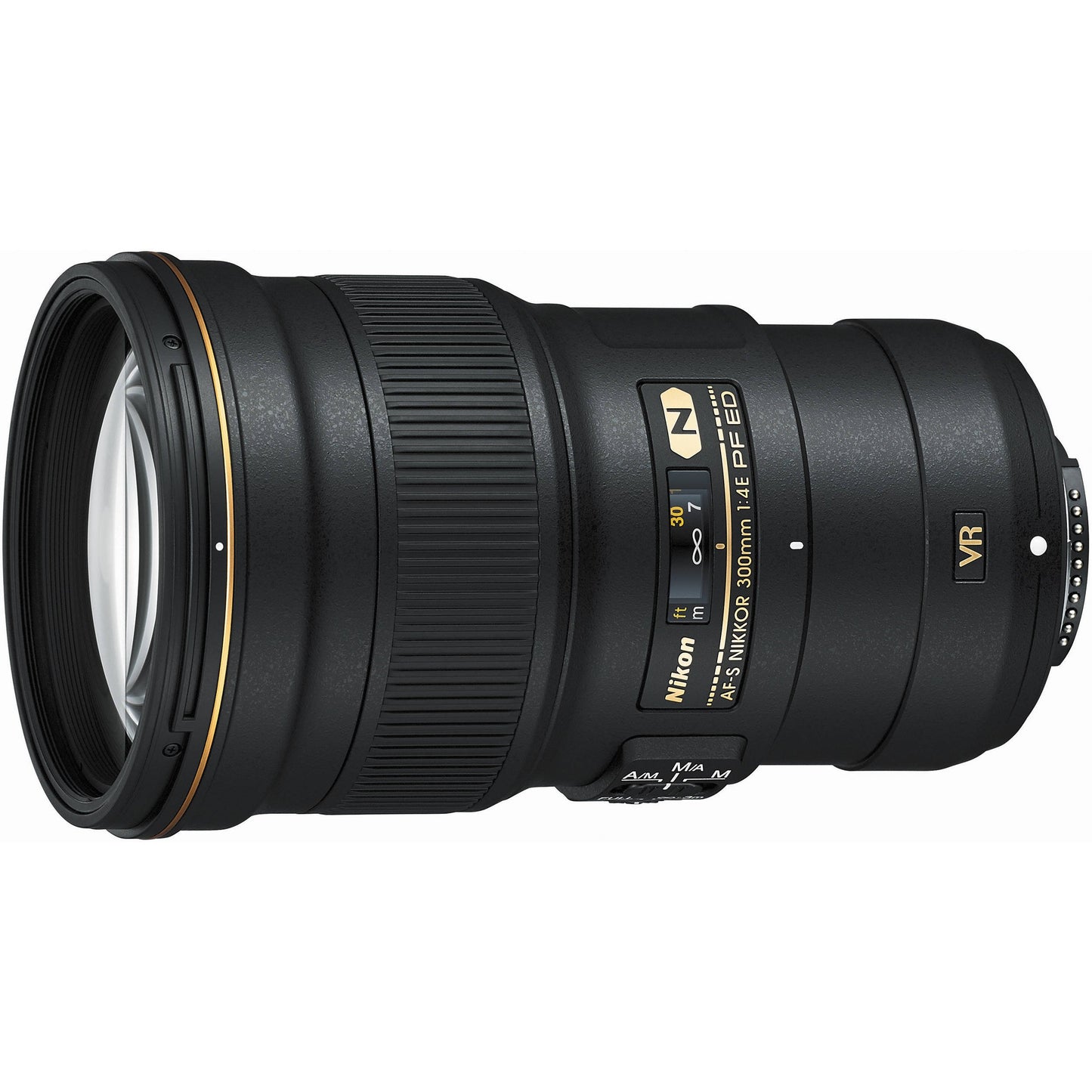 Nikon AF-S Nikkor 300 mm 1:4E PF ED VR objektīvs ar HB-73/CL-M3 melnā krāsā