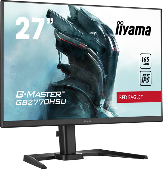 IIYAMA G-MASTER RED EAGLE GB2770HSU-B5 - 27" FHD, Fast IPS, 0.8ms response, 165Hz, HDMI/DP, AMD FreeSync.