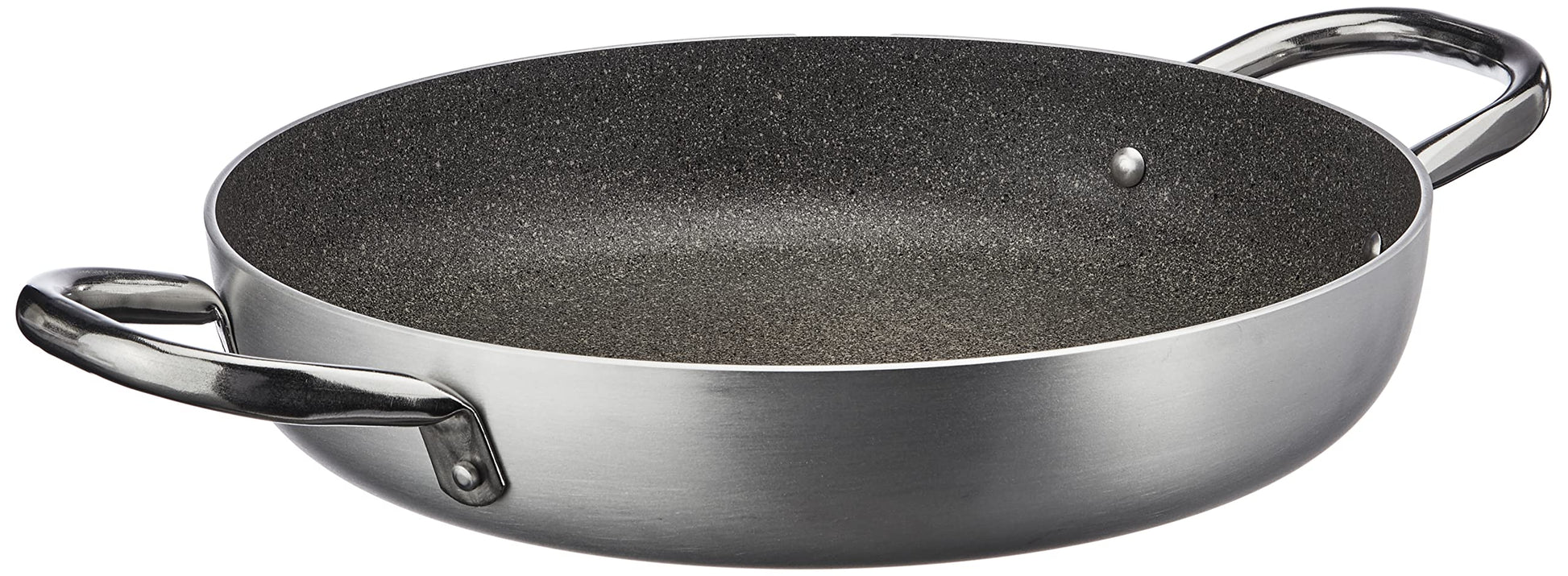 BALLARINI Professionale Granite 2808 - 32 cm gray metal frying pan with non-stick surface and durable granite coating