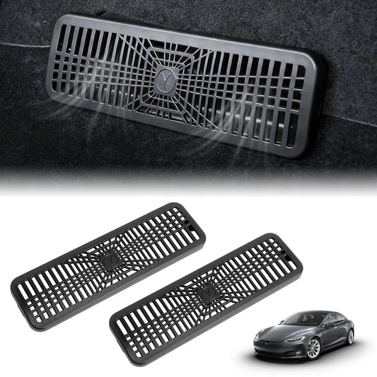 2 gab. Tesla Model Y Juniper 2025 2026 gaisa ventilācijas aizsargpārsegs, aizmugurējā sēdekļa klimata izplūdes vāks, Model Y aksesuārs