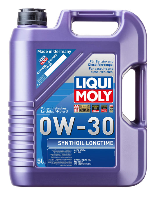 LIQUI MOLY Synthoil Longtime 0W-30 | 5 L | pilnīgi sintētiska motoru eļļa | Art.-Nr.: 1172