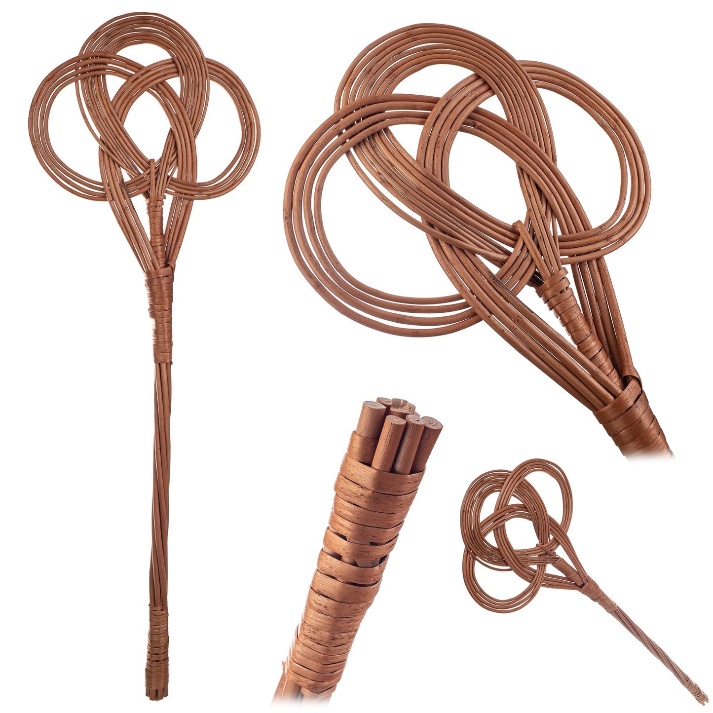 KADAX pītais paklāju klapētājs ar 75 cm garu kātu, tradicionāls paklāju tīrītājs dziļai paklāju, grīdas paklājiņu un polsterējuma tīrīšanai