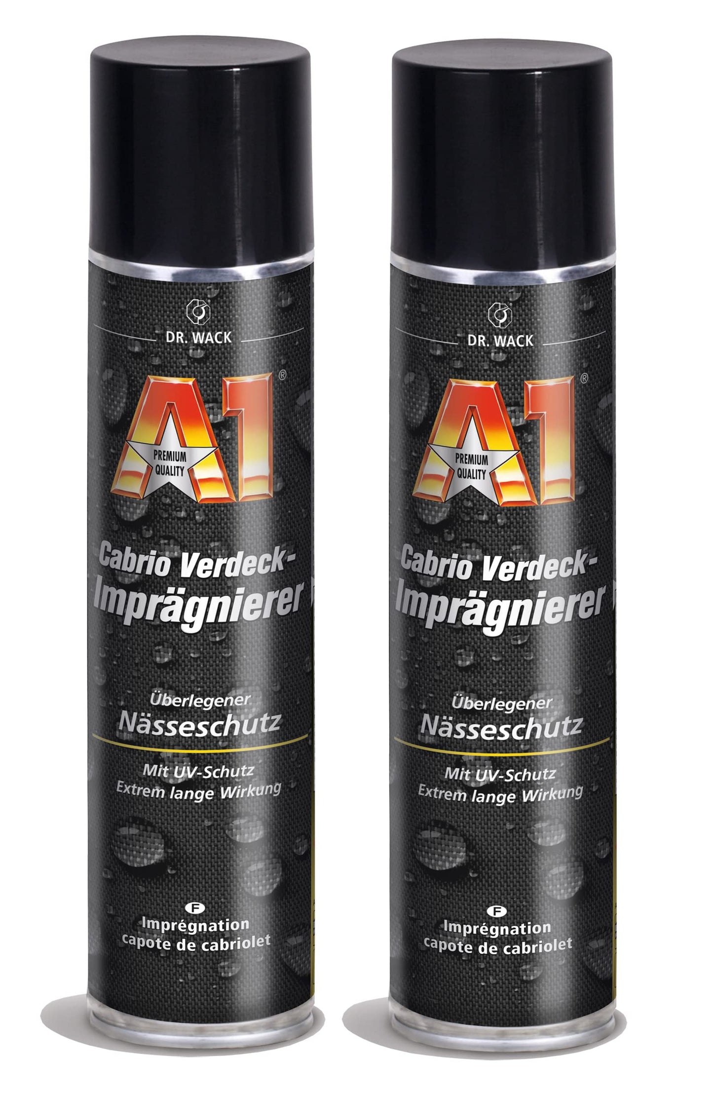 Dr. Wack A1 Cabrio 2x 400ml jumta impregnētājs, auduma jumta aizsardzība, auduma jumta impregnēšana