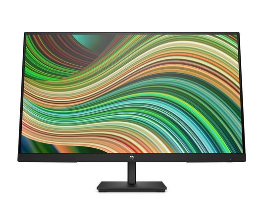 HP V24ie G5 FHD Monitor - 23.8" Full HD, 75Hz, AMD FreeSync, Blue Light Filter, HDMI, VGA, DisplayPort, Eco-friendly, Black