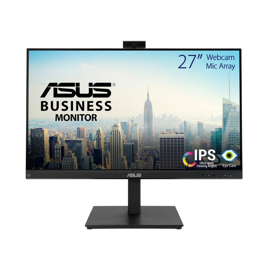 ASUS Business BE279QSK - 27" Full HD monitor, 16:9 IPS, ergonomic, Pivot, blue light filter, webcam, microphone, DP, HDMI, USB.
