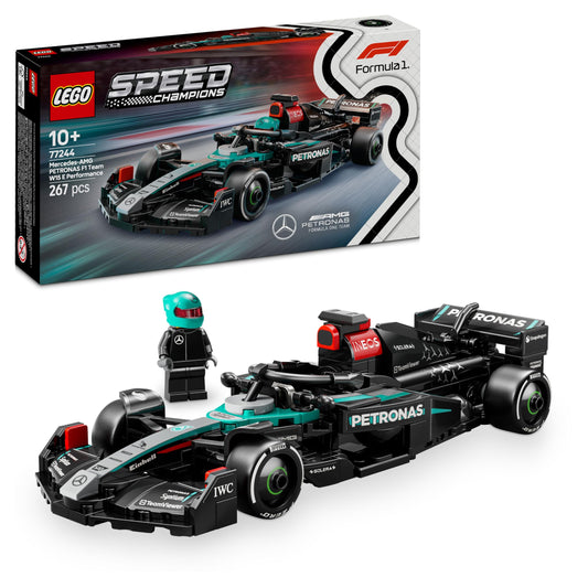 LEGO Speed Champions Mercedes-AMG F1 W15 - Formula 1 model car with minifigure, ideal for collectors and ages 10+.