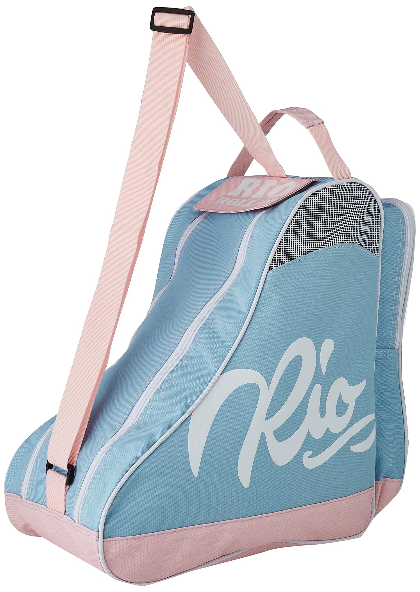 Rio Roller Roller Script Skate Bag, universāla auduma soma, daudzkrāsaina (Blue/Pink), 24x15x45 cm (P x A x G)