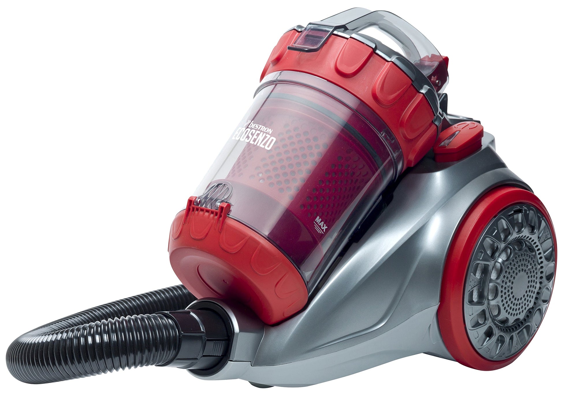 Bestron bezmaisu grīdas putekļsūcējs - 7,5 m darbības rādiuss, 1,5 l ietilpība, 700 W, sudrabs/sarkans