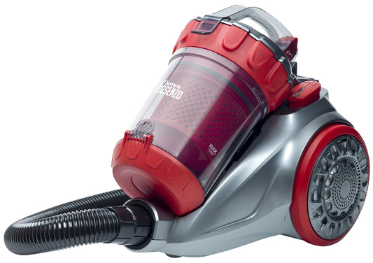 Bestron bezmaisu grīdas putekļsūcējs - 7,5 m darbības rādiuss, 1,5 l ietilpība, 700 W, sudraba/sarkans.