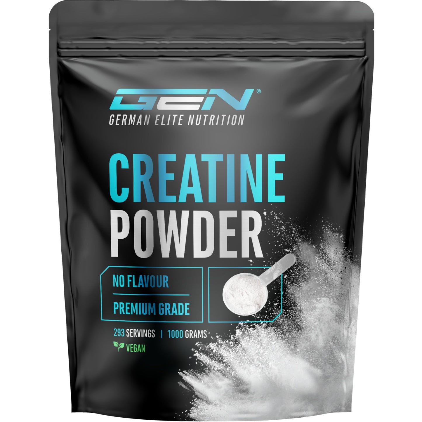 Kreatīna monohidrāta pulveris GEN GERMAN ELITE NUTRITION - 1000 g - mikro smalks