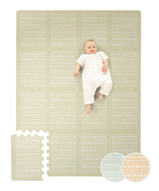 Hakuna Matte stilīgs puzles paklājs mazulim 1,7x1,2m Hygge Beige