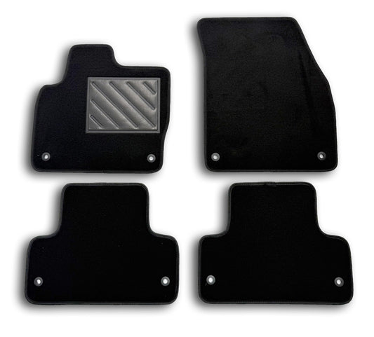 Paklāji Range Rover Evoque I 2011–2019, precīzi, neslīdoši, pastiprināta gumijas papēža spilventiņš un stiprinājuma pogas