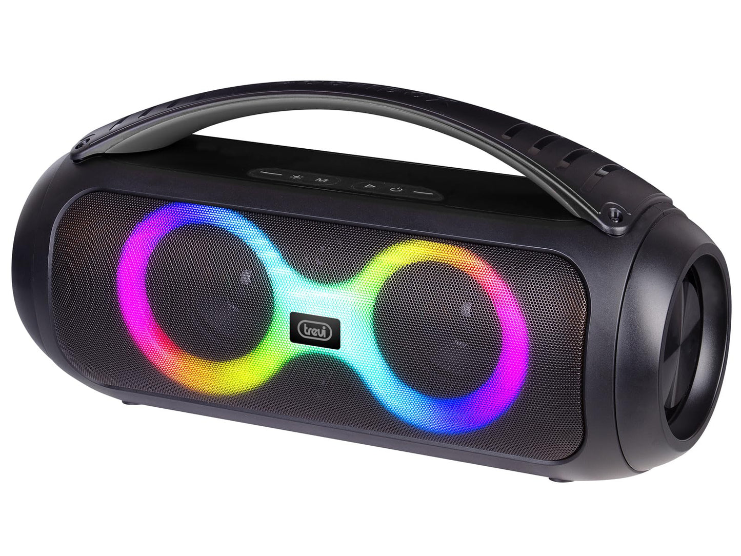 Trevi XR 8A70 pastiprināts Bluetooth skaļrunis, 40 W, ūdensizturīgs IPX5, MP3 atskaņotājs ar USB un Micro-SD karti, AUX-IN, TWS funkcija, iebūvēta akumulators