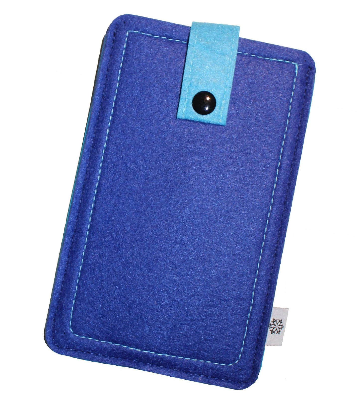 Viedtālruņa filca maciņš Davii Handy Gigaset GS5 / GS5 Pro / GS5 Lite ar vāciņu, izturīgs aizsargvāciņš ar siksniņu un spiedpogu, pilna aizsardzība - Big