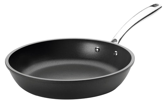Lacor 24724 Voga frying pan - 24 cm diameter, aluminum, black, non-stick surface, lightweight design.