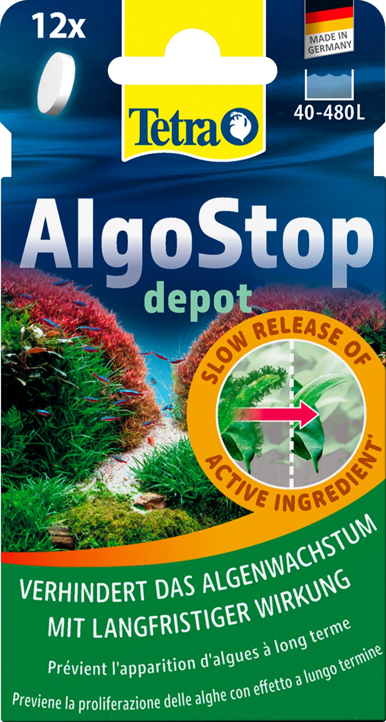 Tetra AlgoStop depot, aļģu apkarošanas līdzeklis, 12 tabletes