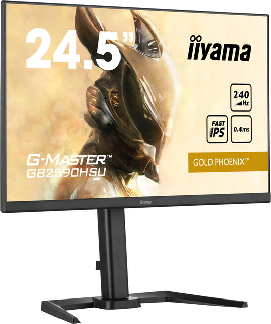 IIYAMA G-Master Gold Phoenix - 24.5" FHD, 0.4 ms response time, 240 Hz refresh rate, HDMI/DisplayPort connectivity