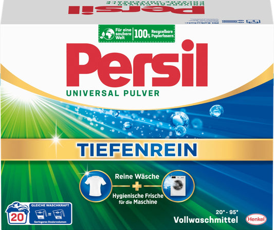 Veļas pulveris PERSIL, 20 mazgāšanas reizēm, universāls, 1,26kg