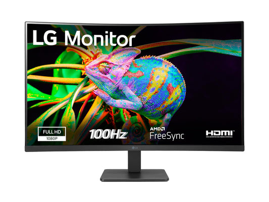 LG 32MR50C-B - 32-inch monitor with 4K resolution, HDR support, and versatile connectivity options.