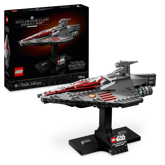 LEGO Zvaigžņu kari 75404 Acclamator kuģis - kolekcionējams, būvējams, izstādāms, ideāla dāvana faniem un pieaugušajiem.