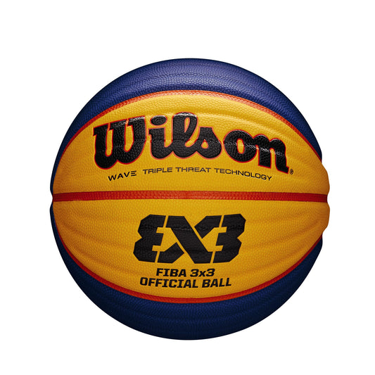 Basketbola bumba Wilson FIBA 3x3 Offizieller Spiel Basketball, 6. izmērs, 6, zila/dzeltena