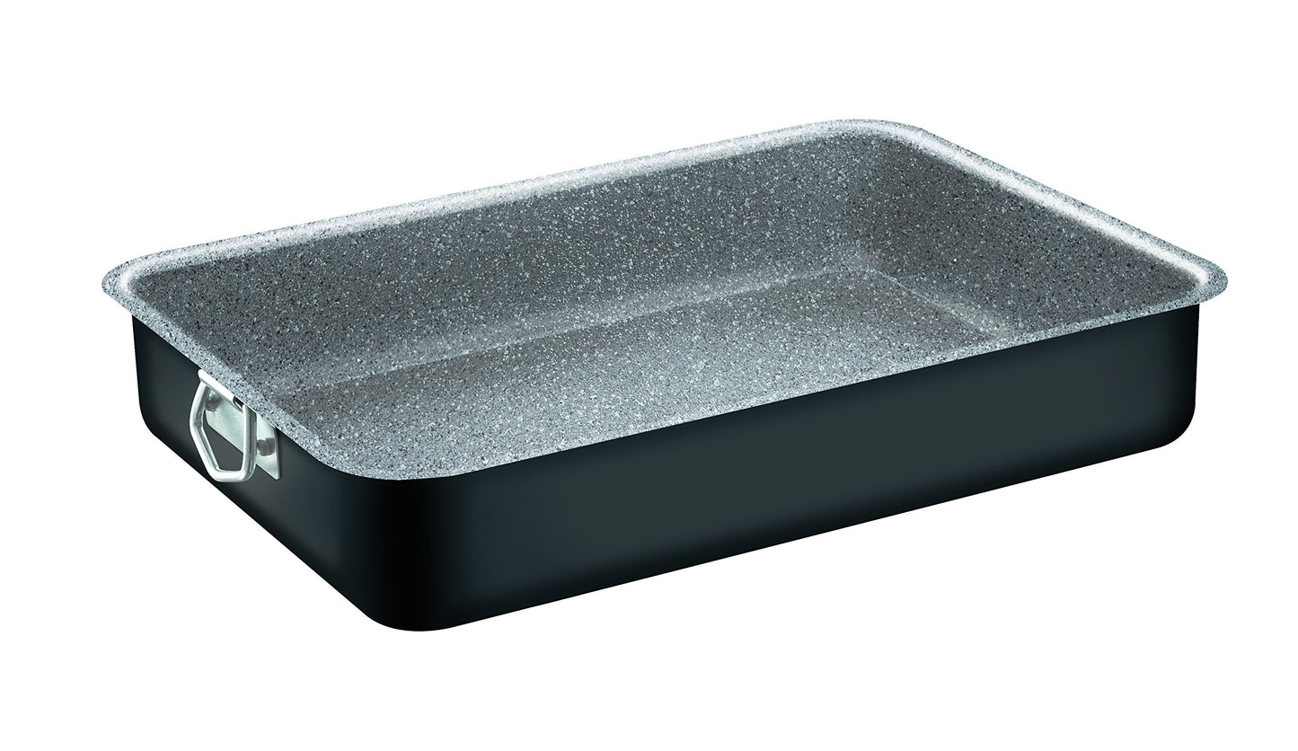 Bialetti Fiesta Grande Petravera Baking Tray - 40x28cm, aluminum, silver finish, durable and non-stick design.