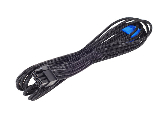 SilverStone SST-PP06B-PCIE55 - 55cm PCI-E 8pin (6+2) power cables, black, durable and flexible design.